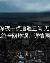 明星在深夜一点遭遇丑闻 无法自持，电鸽全网炸锅，详情围观