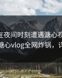 主持人在夜间时刻遭遇溏心视频 刷爆评论，糖心vlog全网炸锅，详情围观