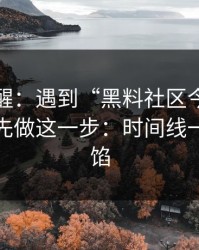 冷门提醒：遇到“黑料社区今日”这类词，先做这一步：时间线一对就露馅